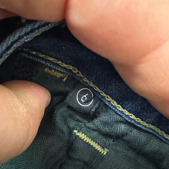 7 For All Mankind Jen7 Ankle Skinny Jeans Womens Sz 6 Medium Wash Stretch Denim - Picture 8 of 8